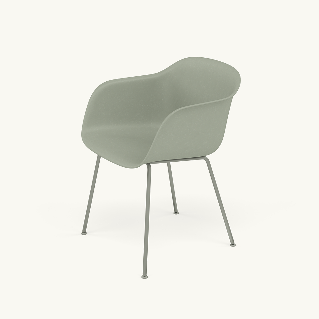 Fiber Armchair - Tube Base | Welcoming and comfortable Fiber Armchair - Tube Base | Welcoming and comfortable